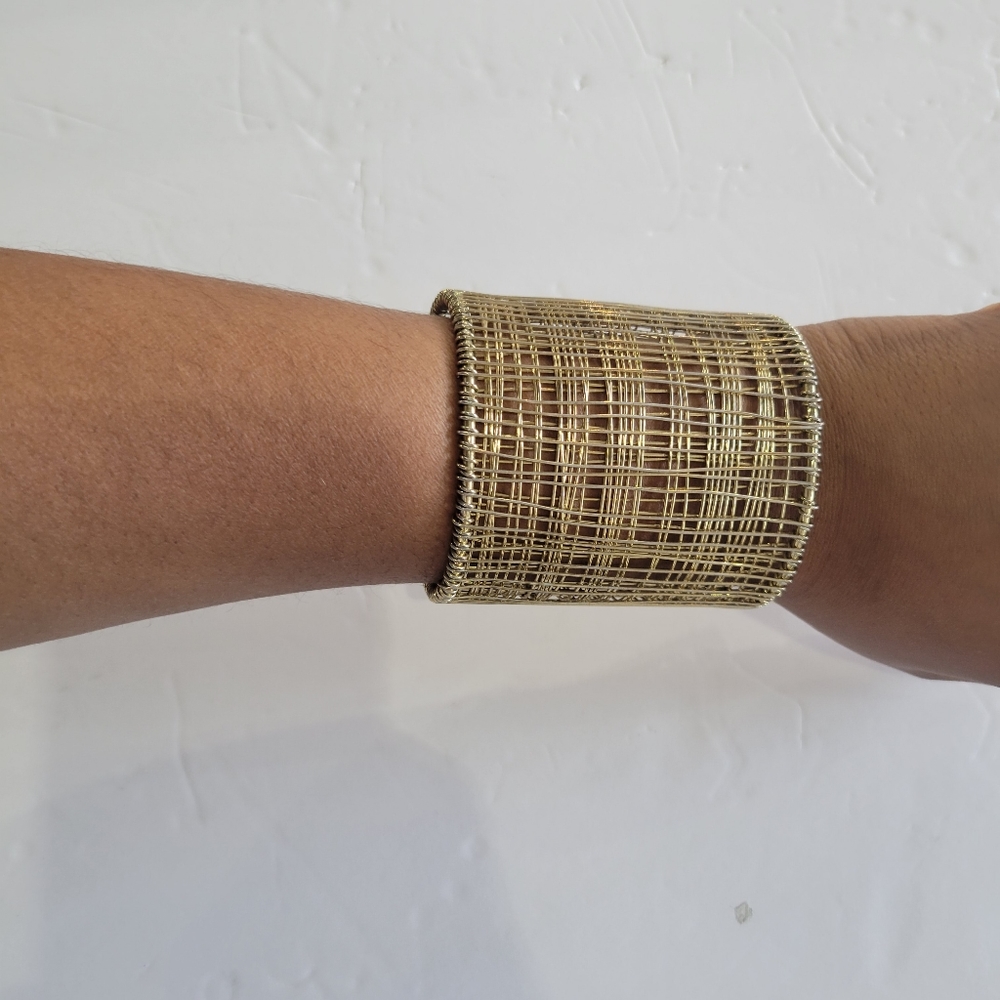 Gold Wire Cuff